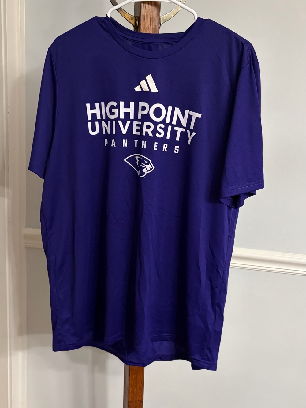Adidas High Point University Panthers Purple T-Shirt in Polyester